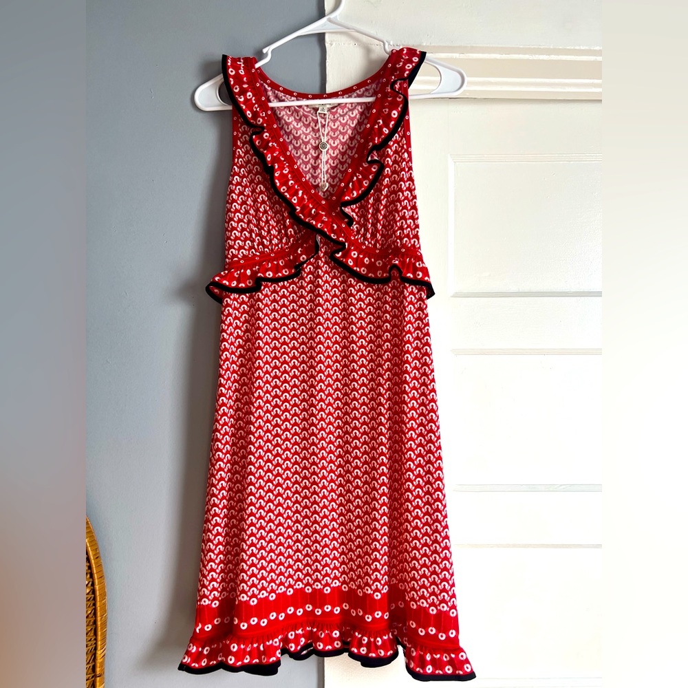 Max Studio midi pattern dress size Small